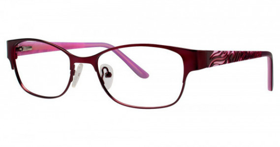 Genevieve HARMONY Eyeglasses, Matte Burgundy/Pink