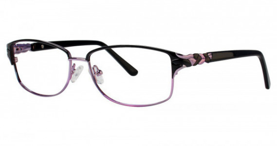 Modern Art A363 Eyeglasses, Black/Lilac