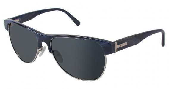 Ted Baker B614 Sunglasses, Blue Texture (BLU)