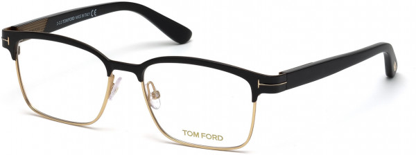 Tom Ford FT5323 Eyeglasses, 002 - Matte Black / Matte Black