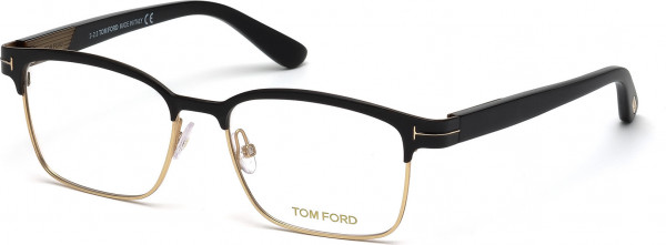 Tom Ford FT5323 Eyeglasses, 002 - Matte Black / Matte Black