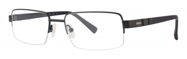 Seiko Titanium T1075 Eyeglasses, 677 Black Matte