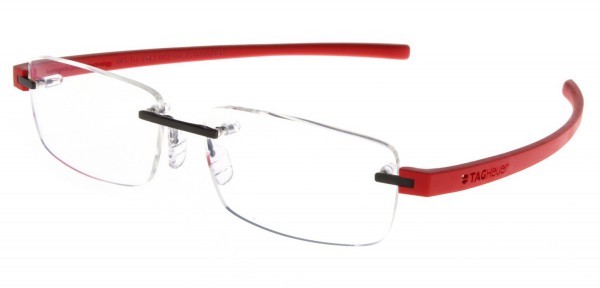 TAG Heuer REFLEX 3 RIMLESS 3943 Eyeglasses, Red Temples (002)