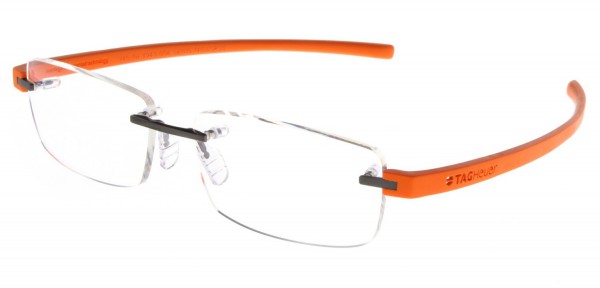 TAG Heuer REFLEX 3 RIMLESS 3943 Eyeglasses, Orange Temples (006)