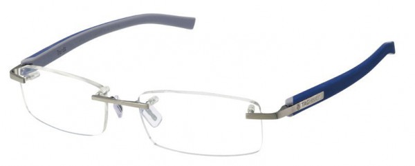 TAG Heuer TRENDS RIMLESS 8108 Eyeglasses, Smart Blue-Light Grey Temples (004)