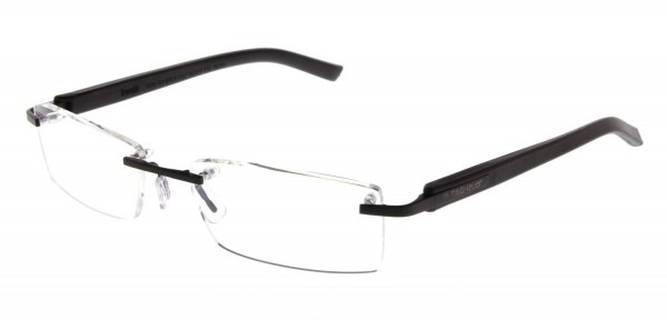 TAG Heuer TRENDS RIMLESS 8109 Eyeglasses, Black-Black Temples (001)