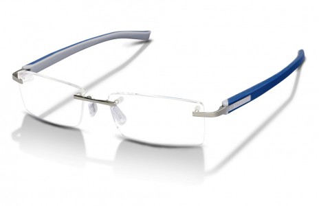 TAG Heuer TRENDS RIMLESS 8109 Eyeglasses, Smart Blue-Light Grey Temples (004)