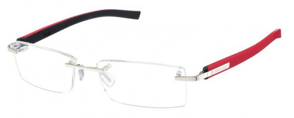 TAG Heuer TRENDS RIMLESS 8109 Eyeglasses, Red-Black Temples (005)