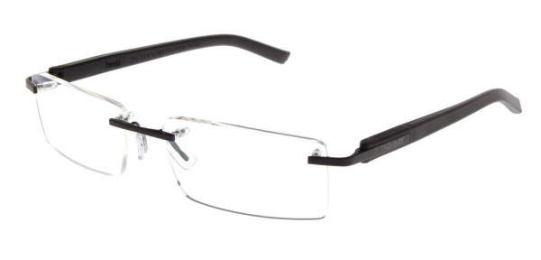TAG Heuer TRENDS RIMLESS 8110 Eyeglasses, Black-Black Temples (001)