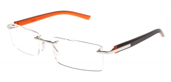 TAG Heuer TRENDS RIMLESS 8110 Eyeglasses, Dark Grey-Orange Temples (006)
