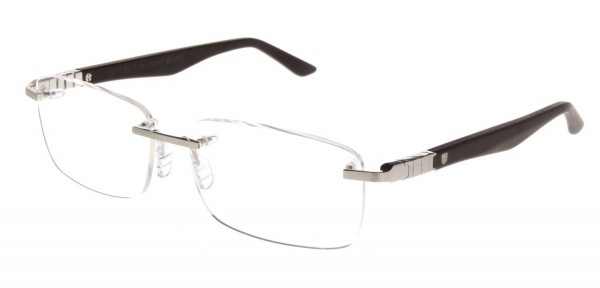 TAG Heuer LEGEND ACETATE OPTIC RIMLESS 9342 Eyeglasses, Matte Brown-Shiny brown Temples (004)