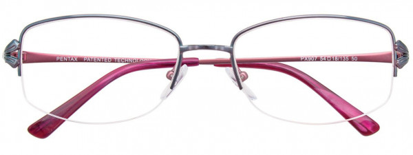Pentax PX907 Eyeglasses, 050 - Satin Light Blue & Pink