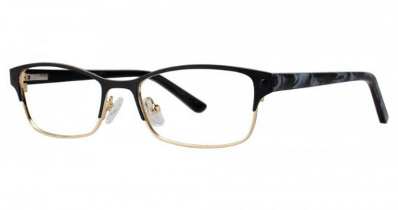 Genevieve IMAGINE Eyeglasses, Matte Black/Gold