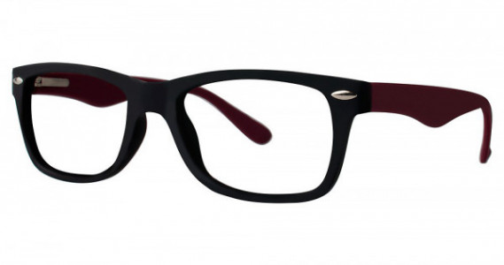 Modern Optical CRAZE Eyeglasses, Black/Burgundy